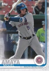 2019 Topps Pro Debut Base Set Miguel Amaya #187 card