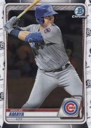 2020 Bowman Chrome Prospects Miguel Amaya #BCP-136 card
