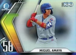 2022 Bowman Scouts' Top 100 Miguel Amaya #BTP-58 card