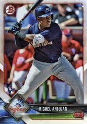 2018 Bowman Base Set Miguel Andujar #75 card