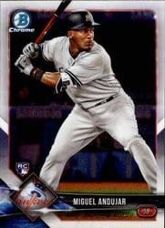 2018 Bowman Chrome Base Set Miguel Andujar #69 card