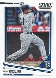 2018 Panini Chronicles Score Miguel Andujar #30 card