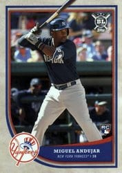 2018 Topps Big League Base Set Miguel Andujar #166 card