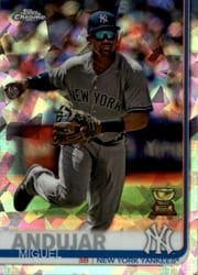 2019 Topps Chrome Sapphire Edition Base Set Miguel Andujar #132 card