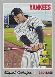 2019 Topps Heritage Base Set Miguel Andujar #473 card