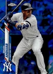 2020 Topps Chrome Sapphire Edition Base Set Miguel Andujar #398 card