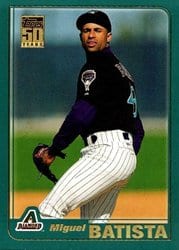 2001 Topps Base Set Miguel Batista #670 card