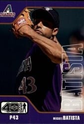 2002 Upper Deck 40-Man Base Set Miguel Batista #649 card