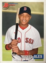 2021 Bowman Heritage Base Set Miguel Bleis #247 card