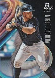 2018 Bowman Platinum Base Set Miguel Cabrera #39 card