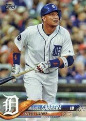 2018 Topps Base Set Miguel Cabrera #90 card