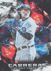 2018 Topps Fire Base Set Miguel Cabrera #142 card