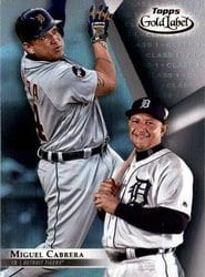 2018 Topps Gold Label Base Set Miguel Cabrera #44 card