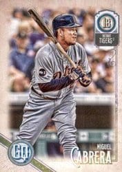 2018 Topps Gypsy Queen Base Set Miguel Cabrera #189 card