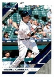 2019 Donruss Base Set Miguel Cabrera #100 card