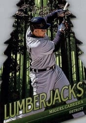 2019 Panini Leather & Lumber Lumberjacks Miguel Cabrera #LJ-12 card