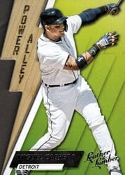 2019 Panini Leather & Lumber Power Alley Miguel Cabrera #PA-14 card