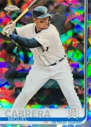 2019 Topps Chrome Sapphire Edition Base Set Miguel Cabrera #230 card