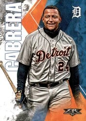 2019 Topps Fire Base Set Miguel Cabrera #129 card
