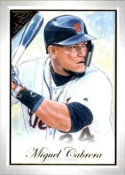 2019 Topps Gallery Base Set Miguel Cabrera #145 card