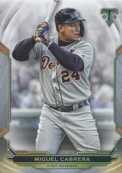 2019 Topps Triple Threads Base Set Miguel Cabrera #91 card