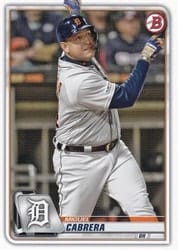 2020 Bowman Base Set Miguel Cabrera #93 card