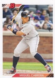 2020 Bowman Heritage Base Set Miguel Cabrera #93 card