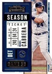 2020 Panini Contenders Base Set Miguel Cabrera #52 card