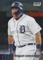 2020 Stadium Club Chrome Base Set Miguel Cabrera #117 card