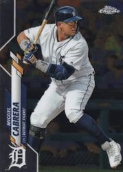 2020 Topps Chrome Base Set Miguel Cabrera #6 card