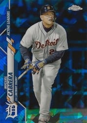 2020 Topps Chrome Update Sapphire Edition Base Set Miguel Cabrera #U-248 card