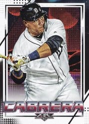 2020 Topps Fire Base Set Miguel Cabrera #166 card