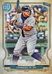 2020 Topps Gypsy Queen Base Set Miguel Cabrera #266 card
