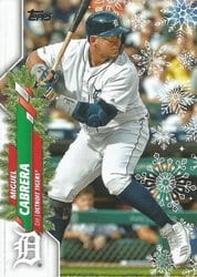 2020 Topps Holiday Base Set Miguel Cabrera #HW129 card