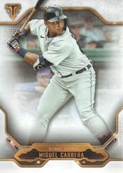2020 Topps Triple Threads Base Set Miguel Cabrera #34 card