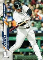 2020 Topps Update Base Set Miguel Cabrera #U-193 card