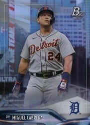 2021 Bowman Platinum Base Set Miguel Cabrera #32 card