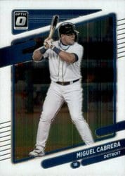 2021 Donruss Optic Base Set Miguel Cabrera #171 card