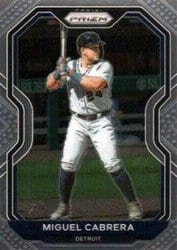 2021 Panini Prizm Base Set Miguel Cabrera #250 card