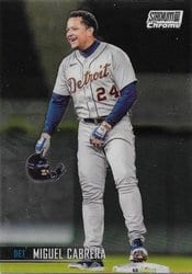 2021 Stadium Club Chrome Base Set Miguel Cabrera #55 card
