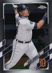 2021 Topps Chrome Base Set Miguel Cabrera #10 card