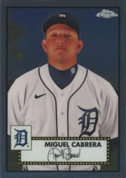 2021 Topps Chrome Platinum Anniversary Base Set Miguel Cabrera #194 card
