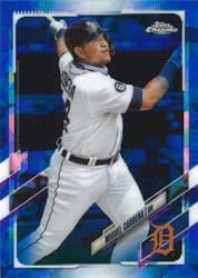 2021 Topps Chrome Sapphire Edition Base Set Miguel Cabrera #291 card