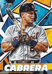 2021 Topps Fire Base Set Miguel Cabrera #92 card