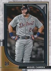 2021 Topps Museum Collection Base Set Miguel Cabrera #92 card