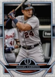 2021 Topps Tribute Base Set Miguel Cabrera #87 card