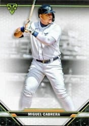 2021 Topps Triple Threads Base Set Miguel Cabrera #12 card