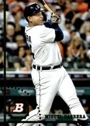 2022 Bowman Heritage Base Set Miguel Cabrera #23 card