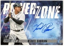 2022 Stadium Club Power Zone Autographs Miguel Cabrera #PZA-MC card