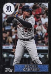 2022 Topps Chrome Ben Baller Edition 1987 Topps Baseball Miguel Cabrera #87BC-3 card